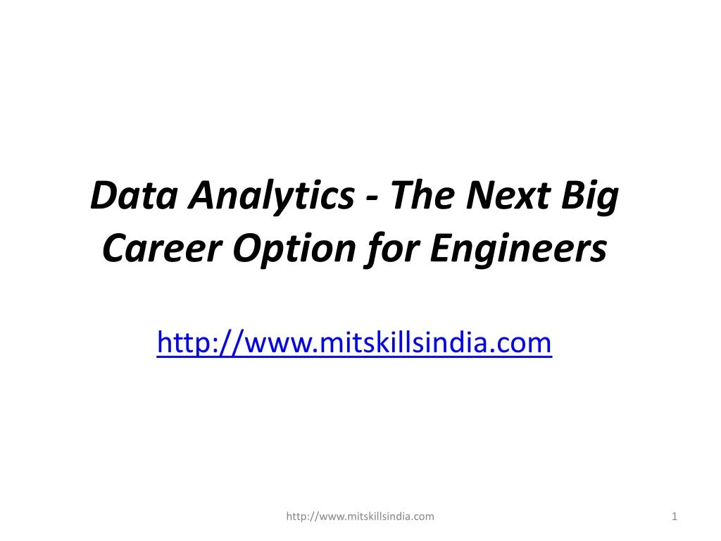 data analytics the next big career option for engineers