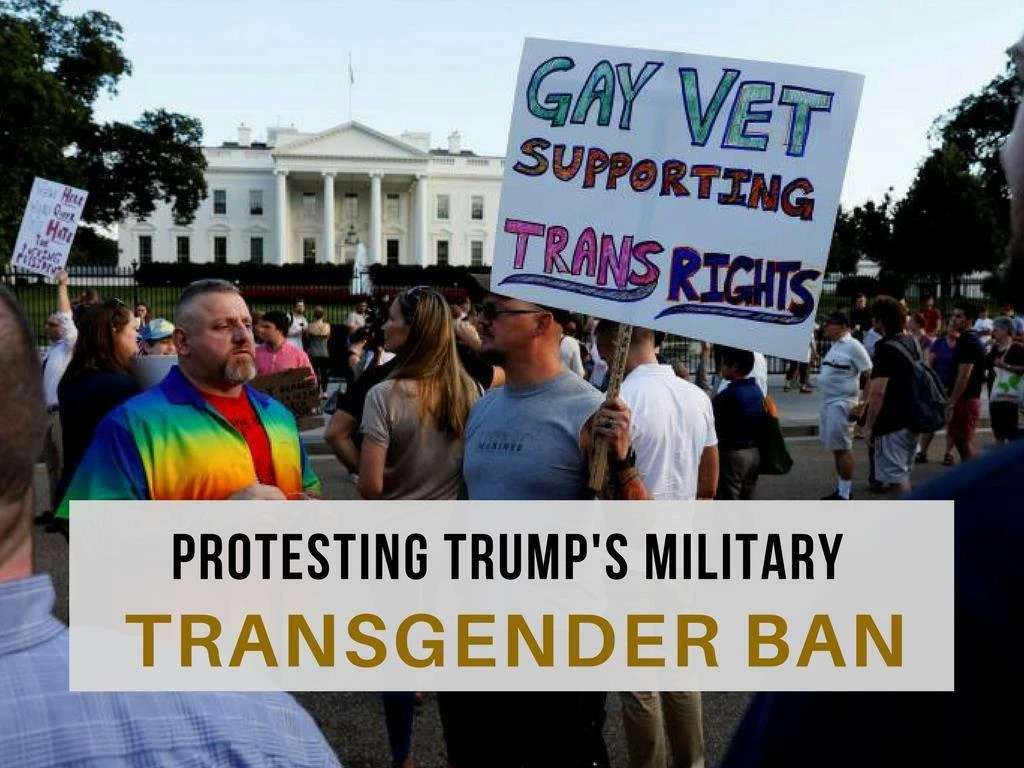 protesting trump s military transgender ban