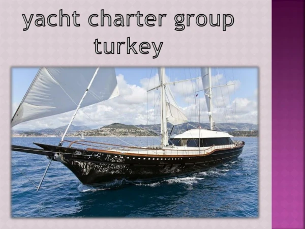 yachting turkey