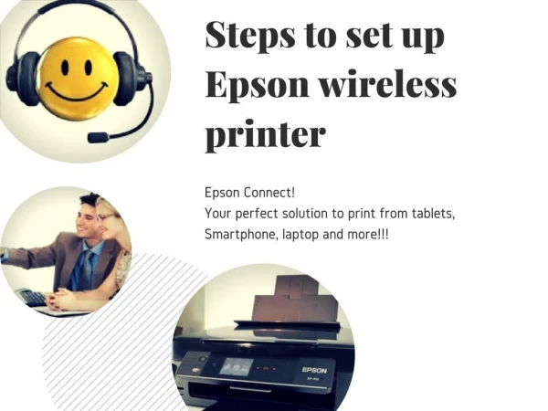 Simply set up Epson wireless printer