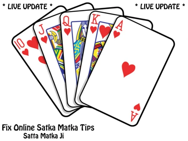 Fix Online Matka Tips from SattaMatkaji