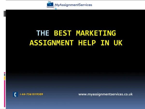 Marketing Assignment Help - My Assignment Services