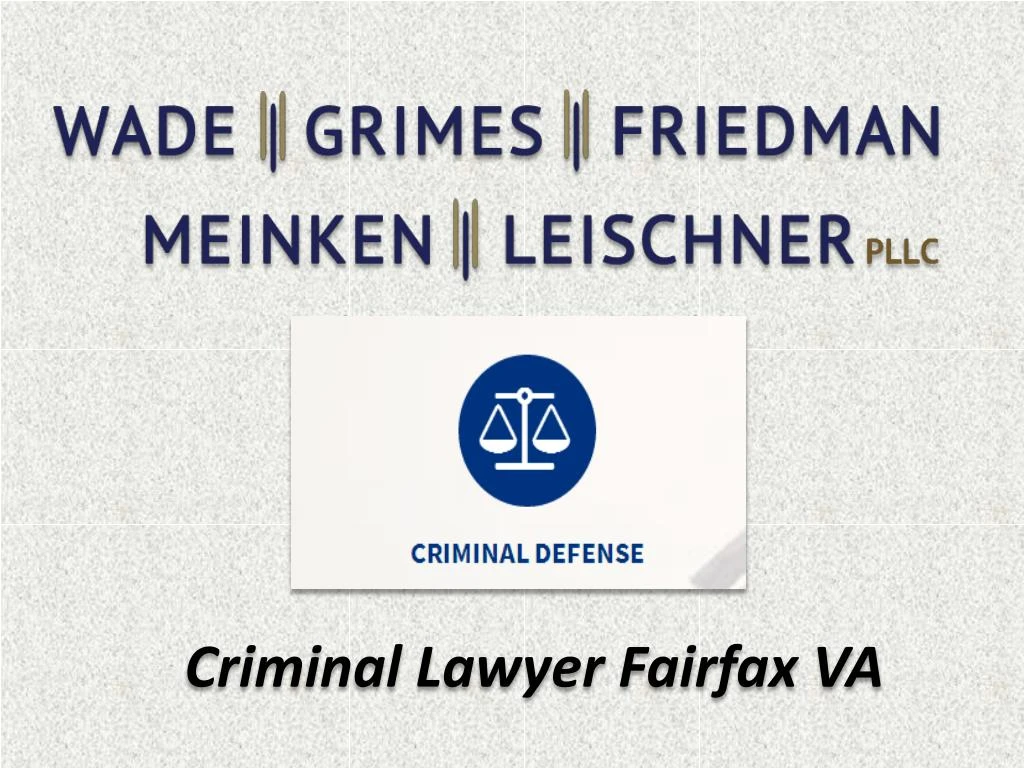 criminal lawyer fairfax va