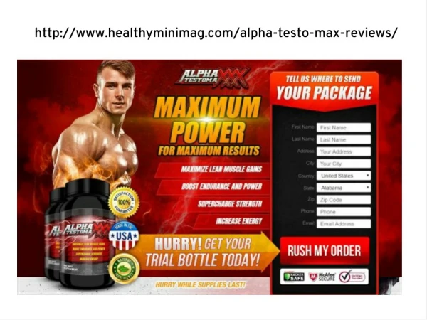 Alpha Testo Max is logically deliberate to bring the maximum succesful testosterone