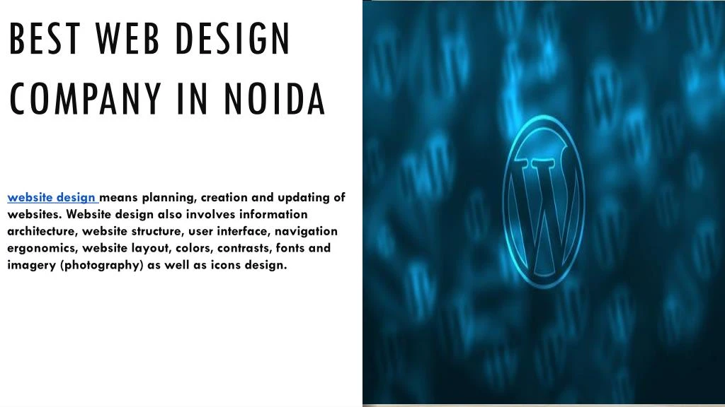 best web design company in noida website design