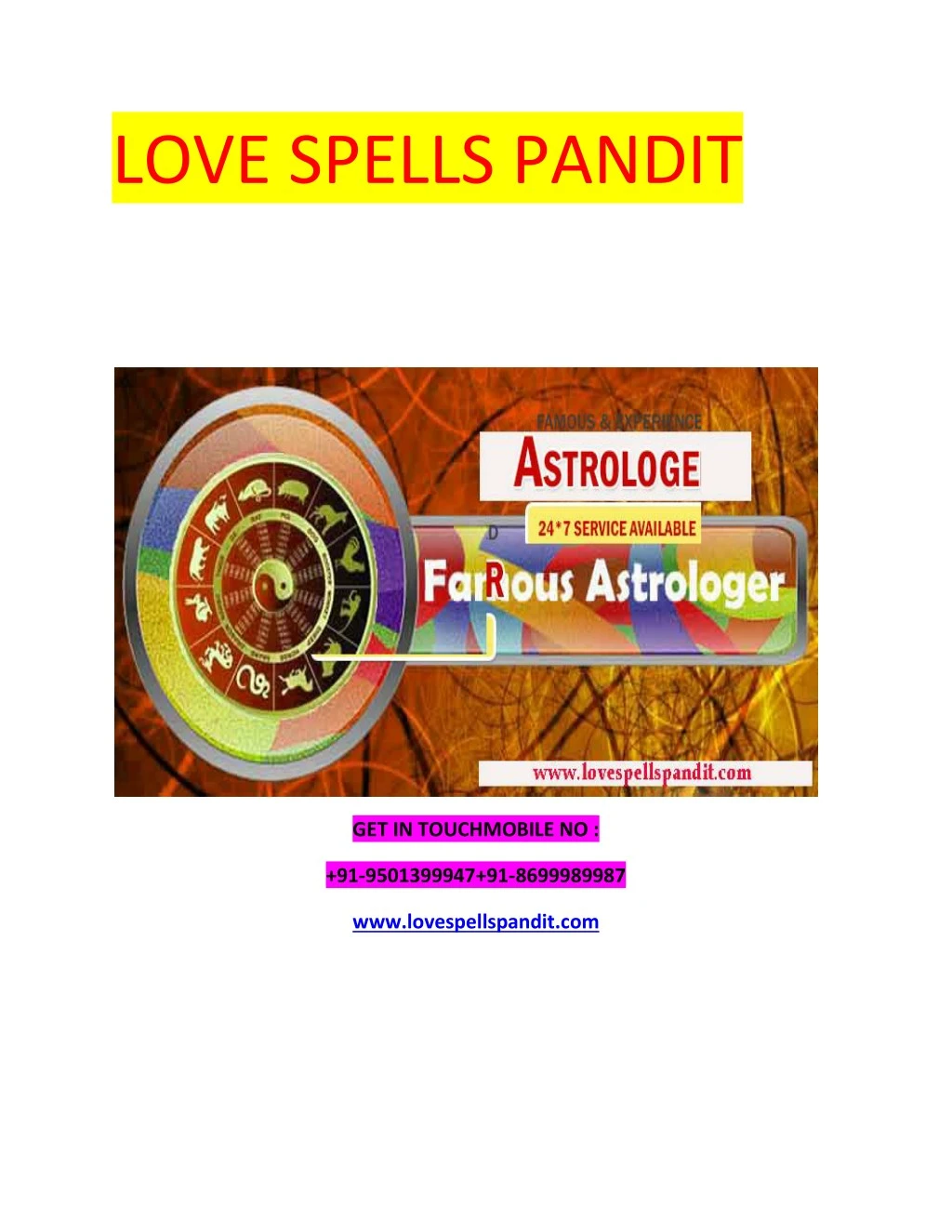 love spells pandit