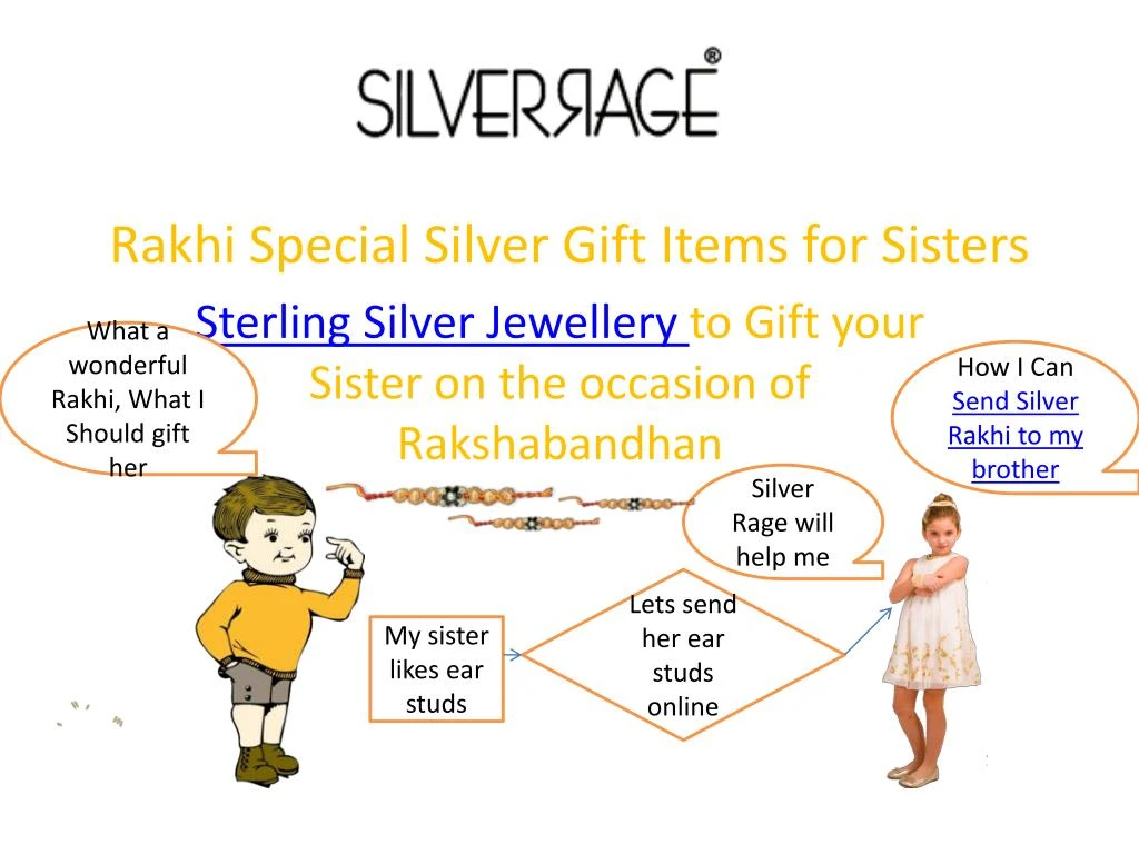 rakhi special silver gift items for sisters