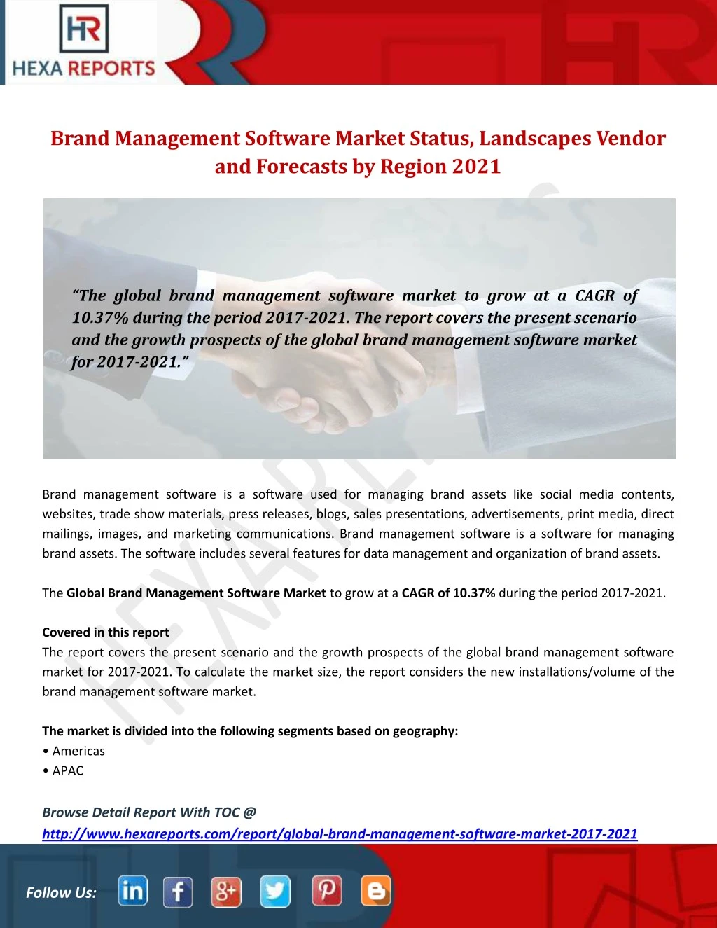 brand management software market status