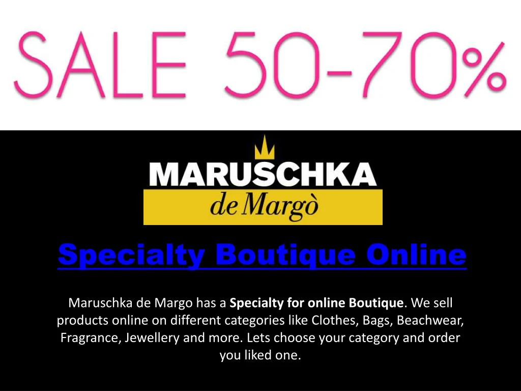 specialty boutique online