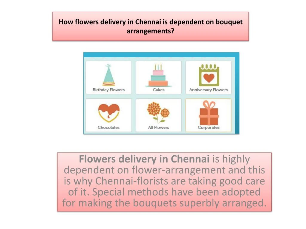 how flowers delivery in chennai is dependent on bouquet arrangements
