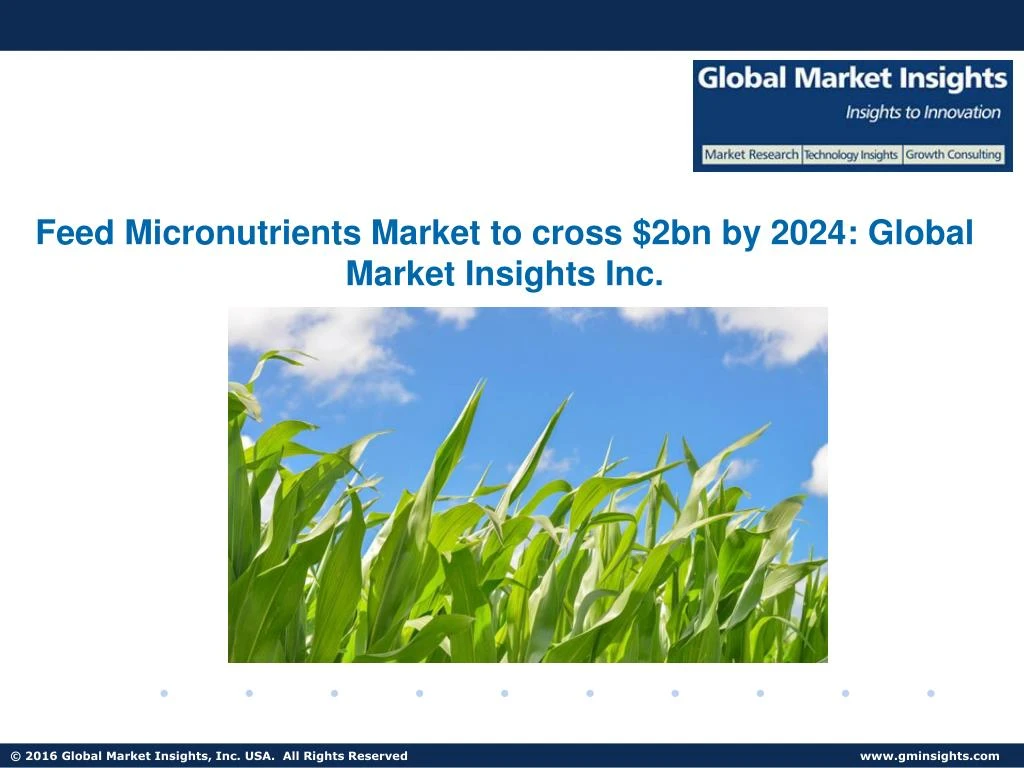 feed micronutrients market to cross 2bn by 2024
