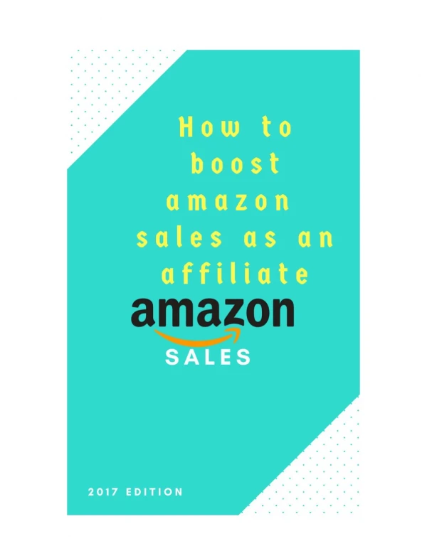 How to boost amazon sales as an affiliate