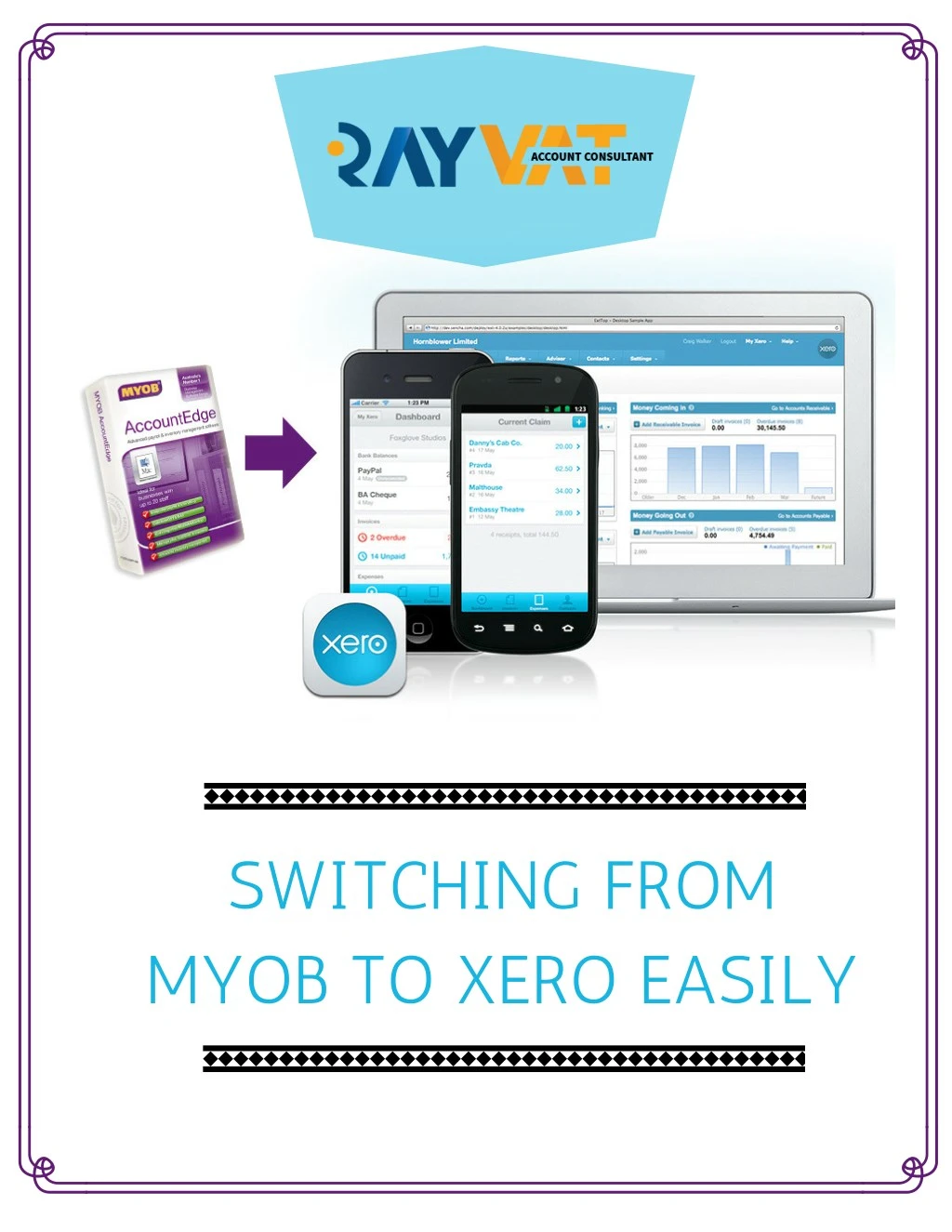 switching from myob to xero easily