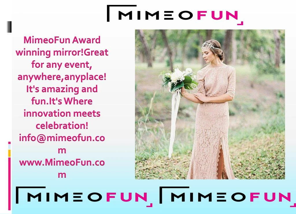 mimeofun award winning mirror great for any event