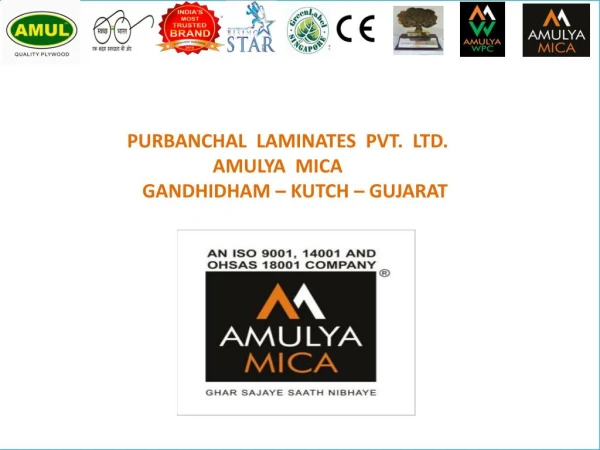 Best Laminate Manufacturers in Gujarat| Amulya Mica