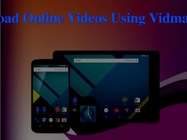 Download Online Videos Using Vidmate App