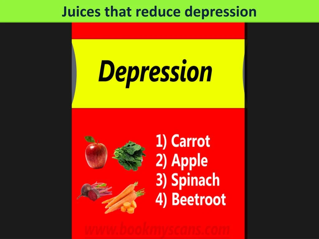 juices that reduce depression