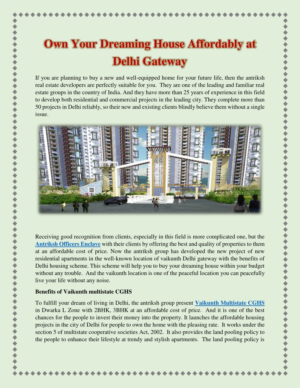 own your dreaming house affordably at delhi