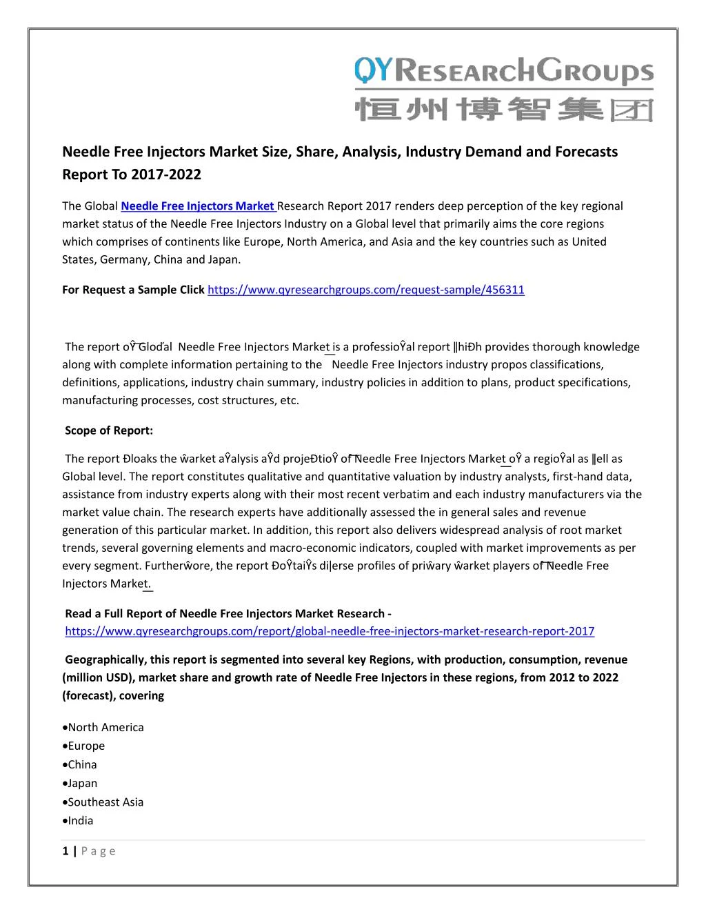 needle free injectors market size share analysis