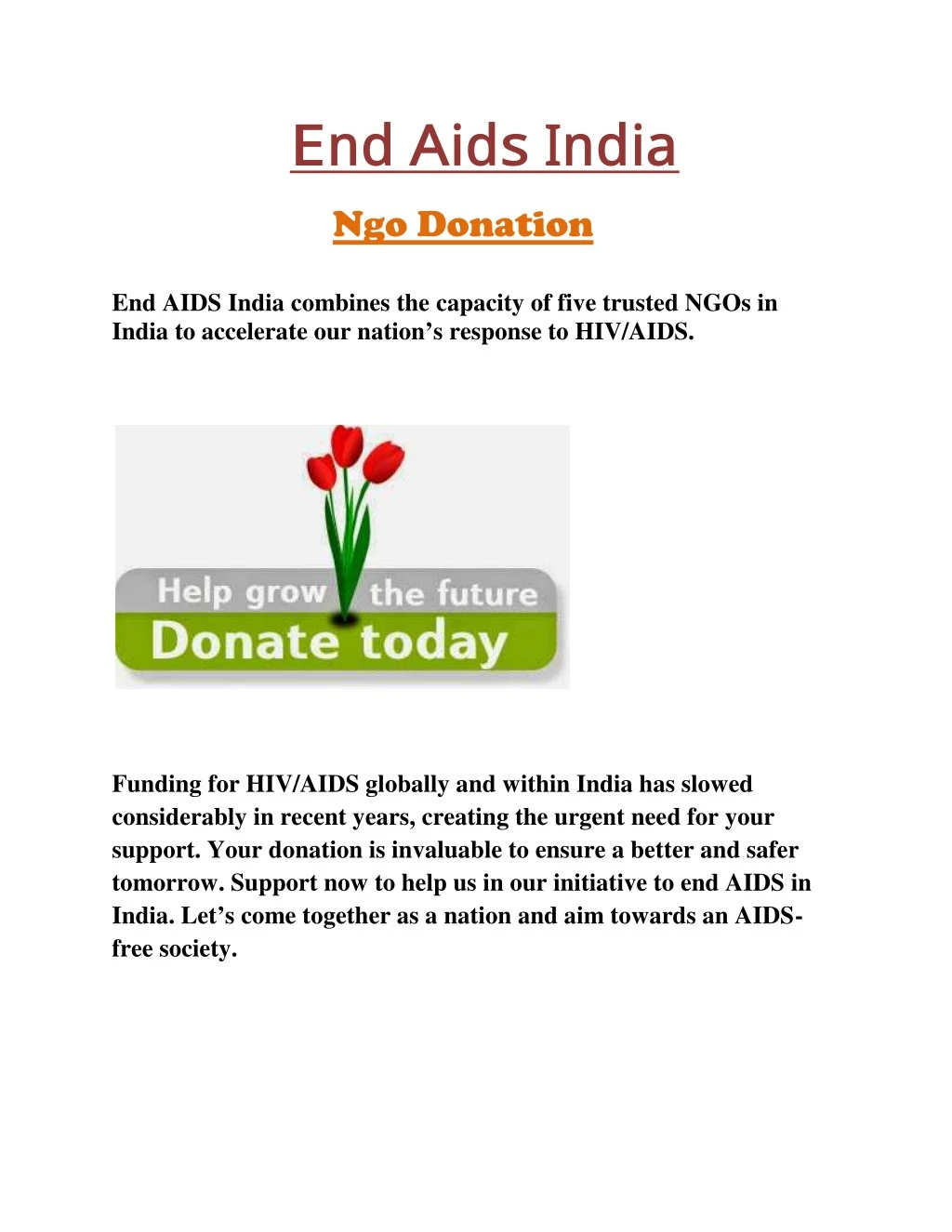 end aids india