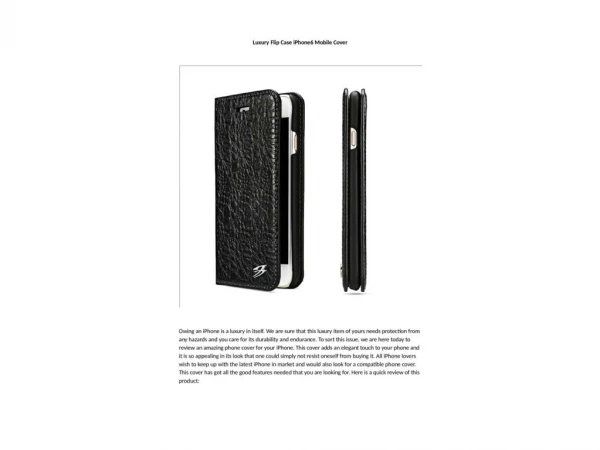Luxury Flip Case iPhone6 Mobile Cover