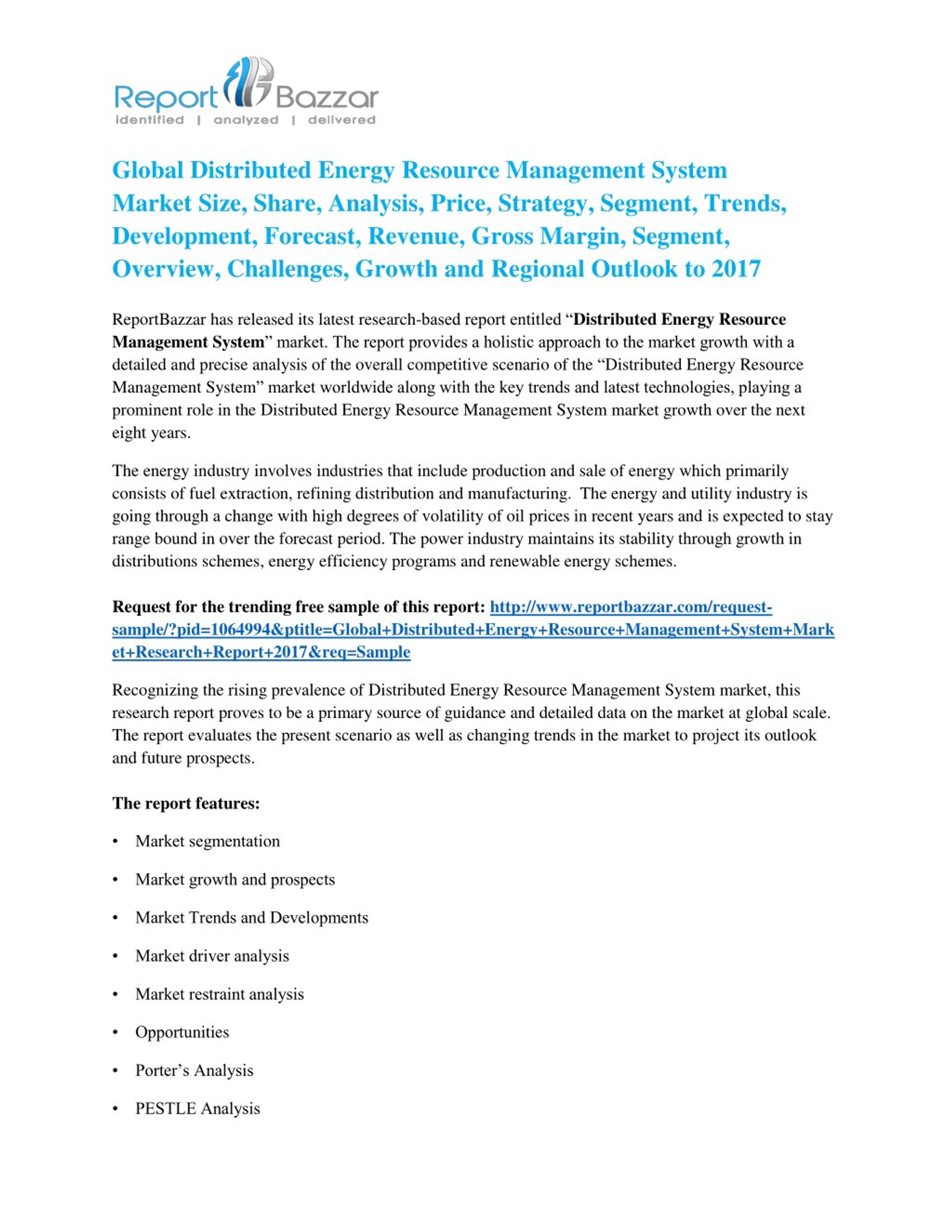 PPT - Distributed Energy Resource Management System Market to Record ...