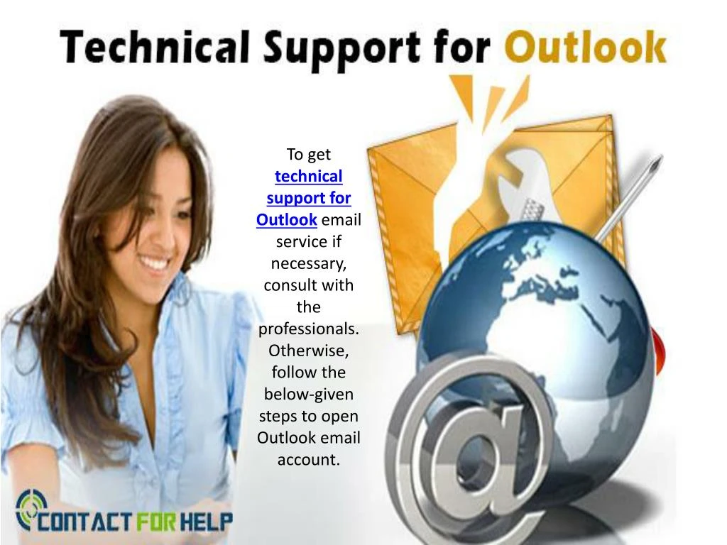 to get technical support for outlook email
