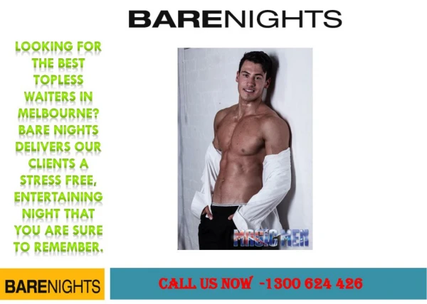 Looking for Topless Barmen Melbourne
