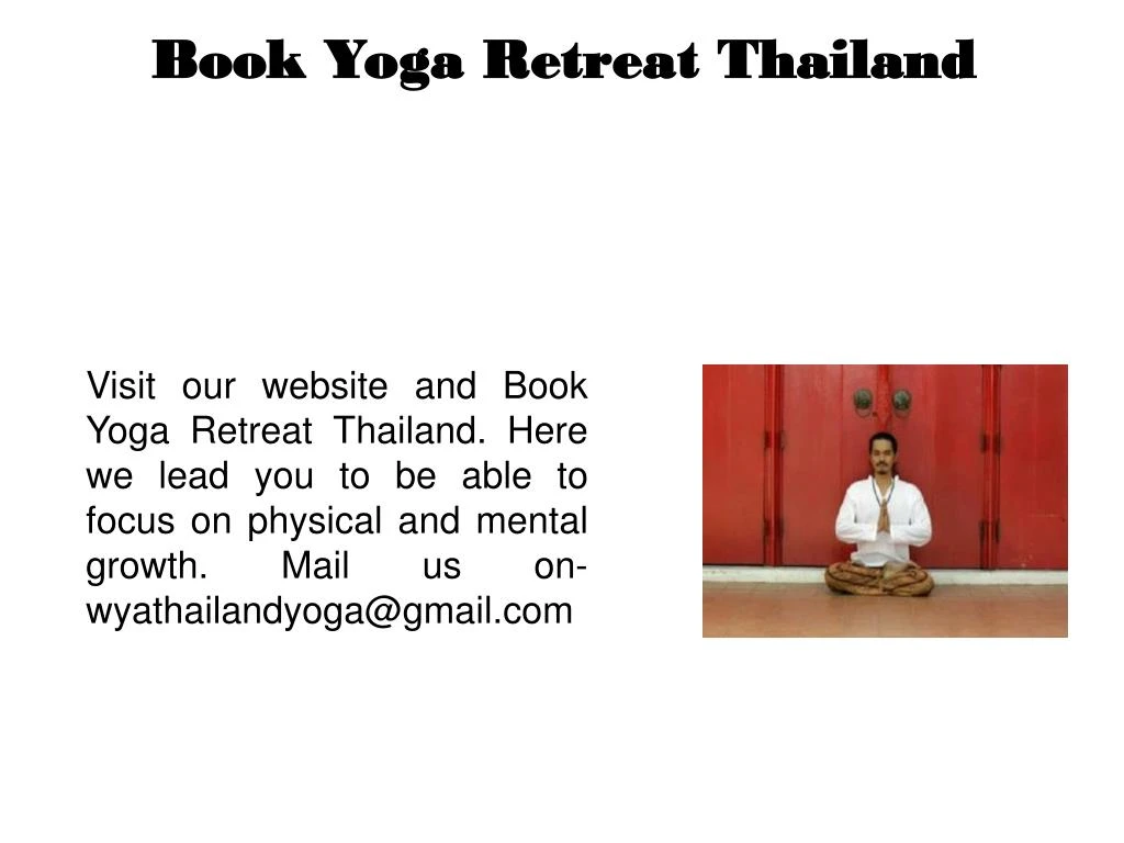 book yoga retreat thailand