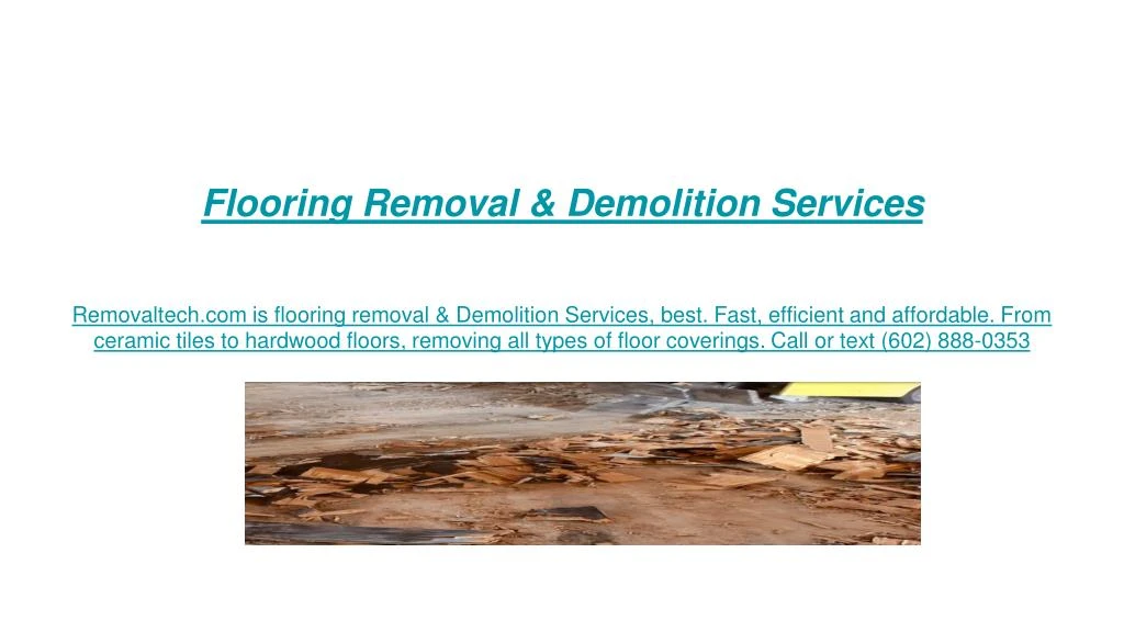 flooring removal demolition services