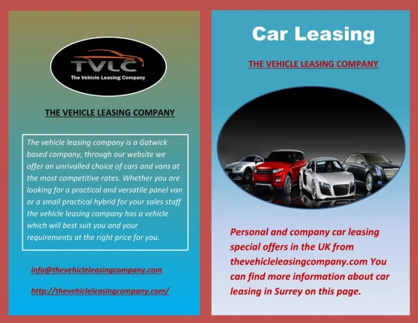 THE VEHICLE LEASING COMPANY
