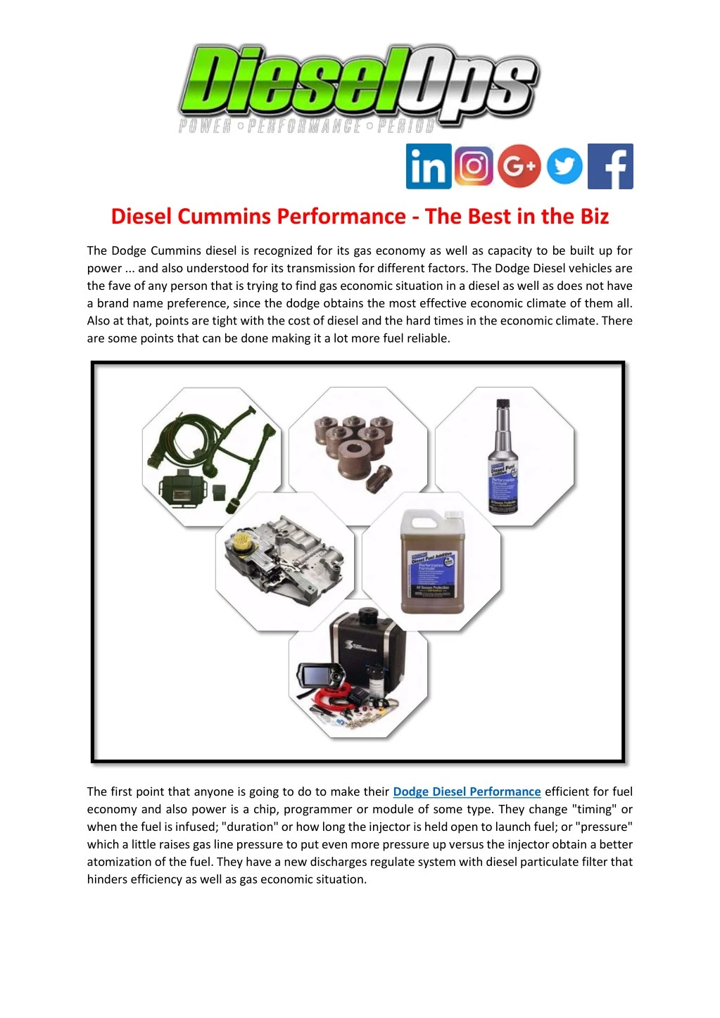diesel cummins performance the best in the biz