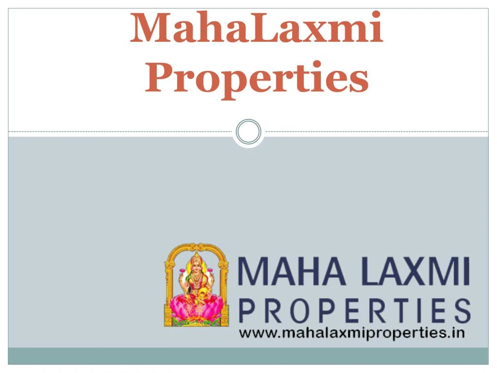 mahalaxmi properties