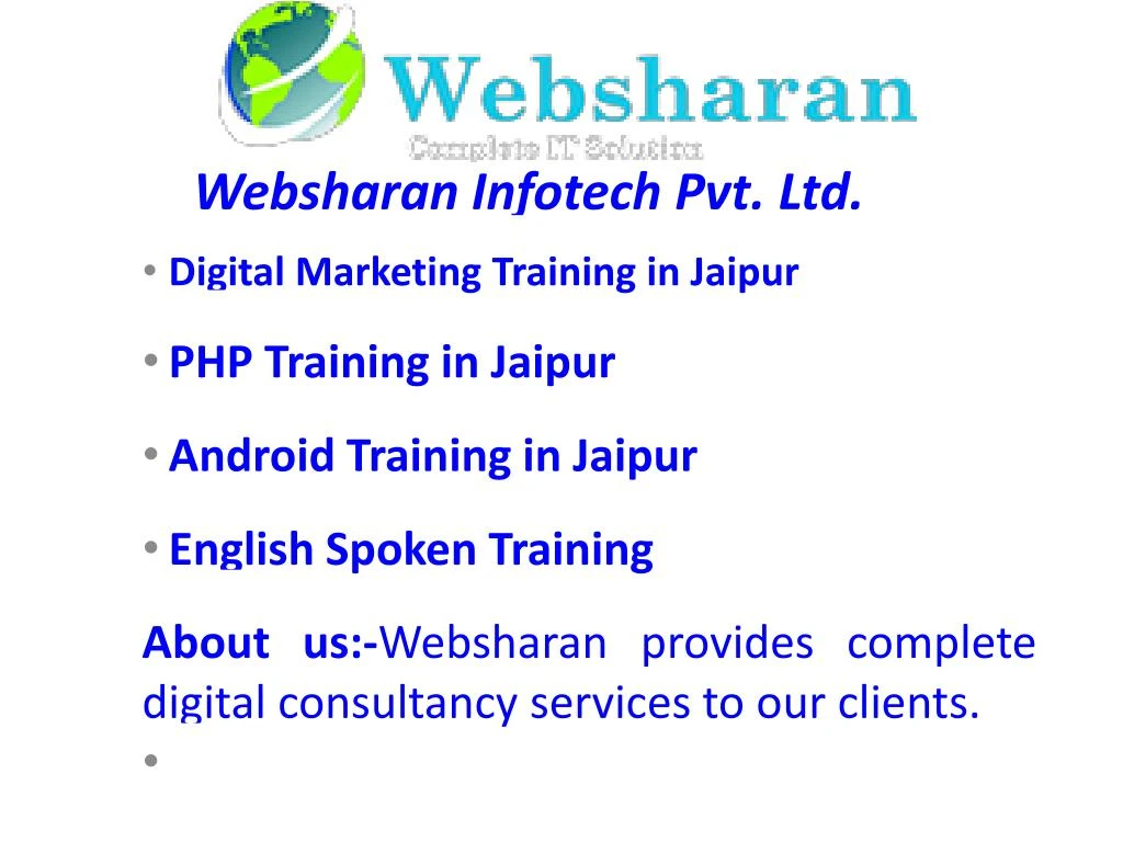 websharan infotech pvt ltd