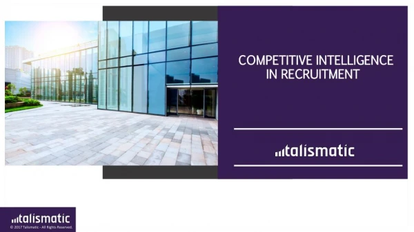 Competitive Intelligence in Recruitment