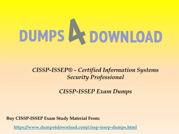 ISC CISSP-ISSEP Exam 100% Passing Guarantee | Dumps4Download.com