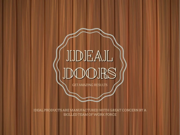 IDEAL DOORS, DUBAI