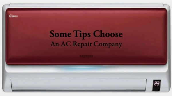 Some Tips Choose An AC Repair Company