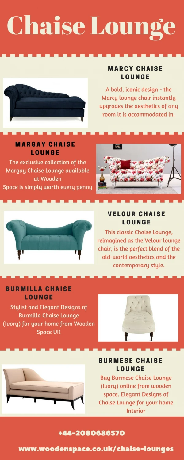 Well furnished Chaise Lounge in UK @ 60% Off