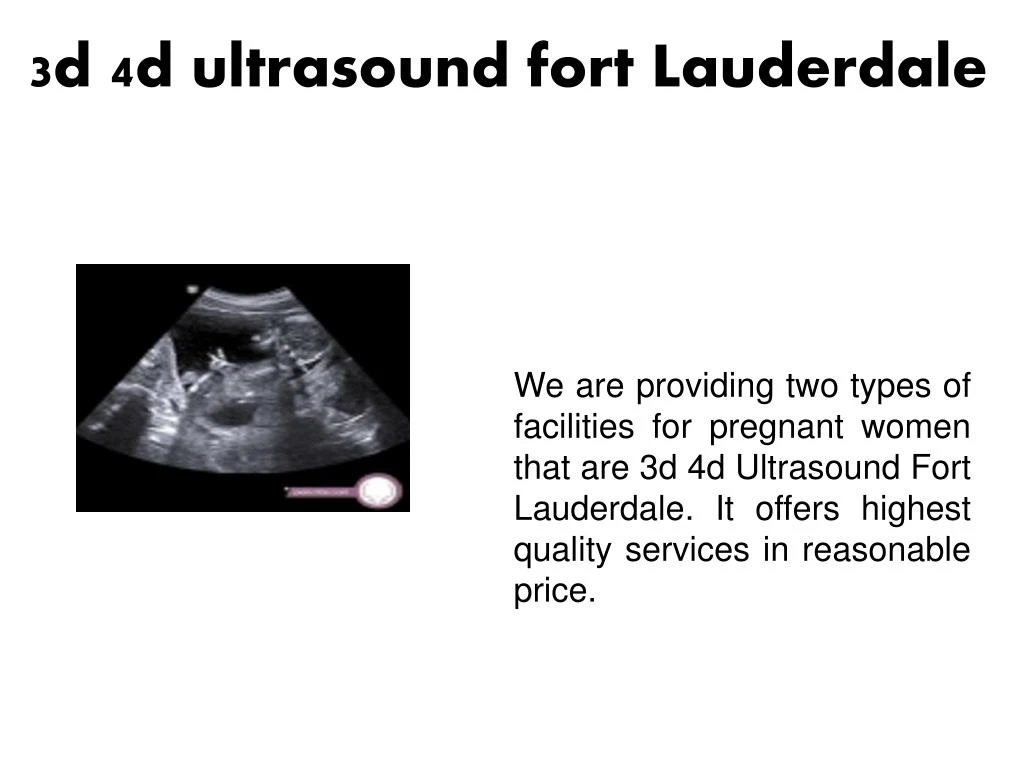 3d 4d ultrasound fort lauderdale