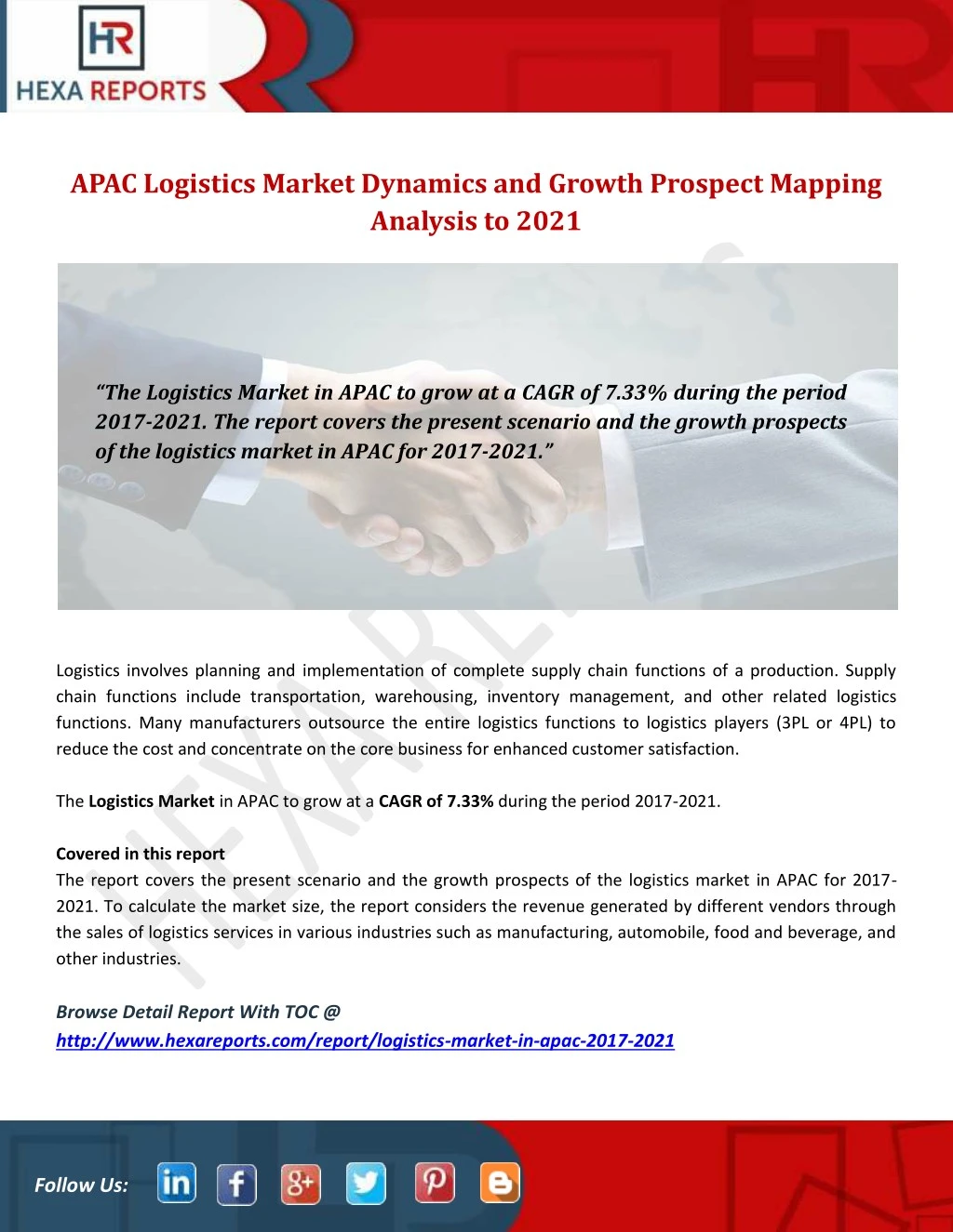 apac logistics market dynamics and growth