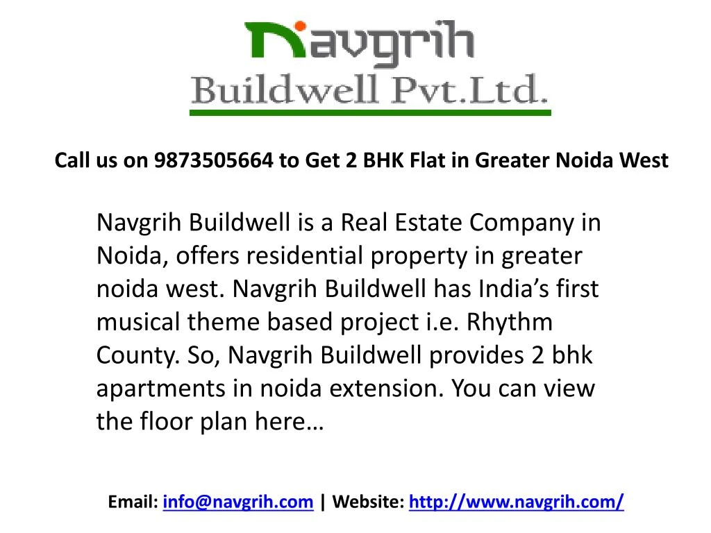 call us on 9873505664 to get 2 bhk flat