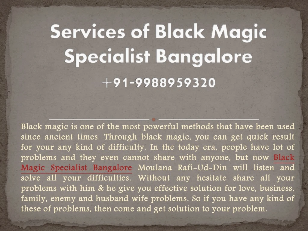 black since for problems magic solve problems