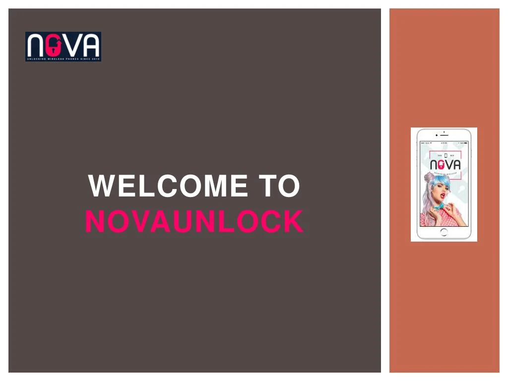 welcome to novaunlock