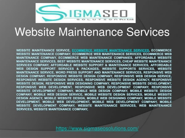 Affordable Web Maintenance Services Gurgaon