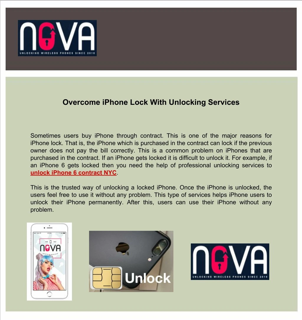 overcome iphone lock with unlocking services