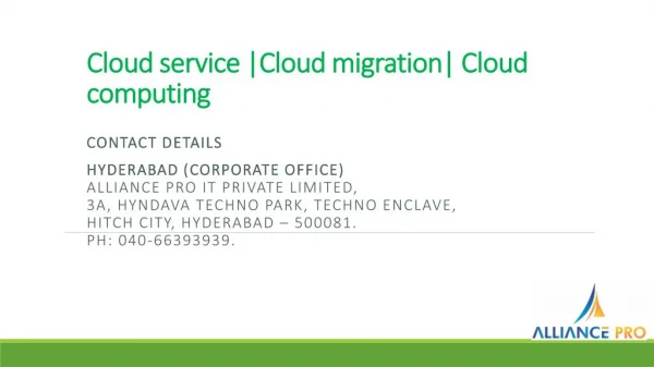 Cloud migration|Cloud hosting |Cloud migration service