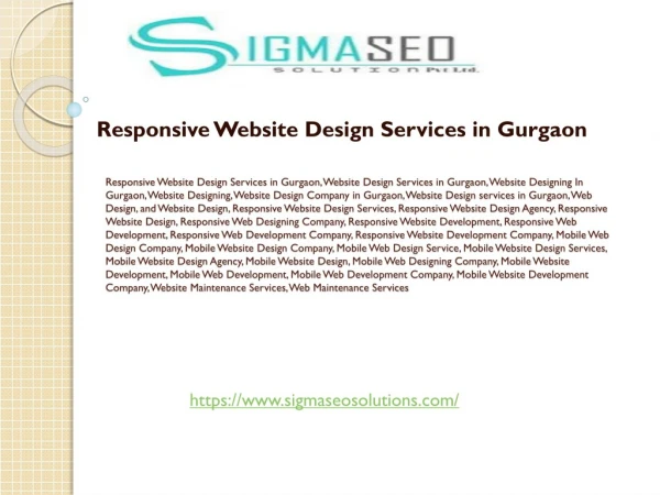 Responsive Website Designing Services in Gurgaon