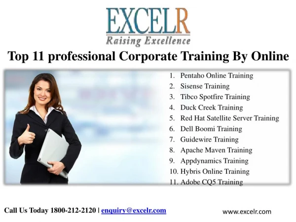 Top 11 professional Corporate Training By Online