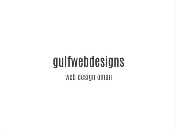 web design oman